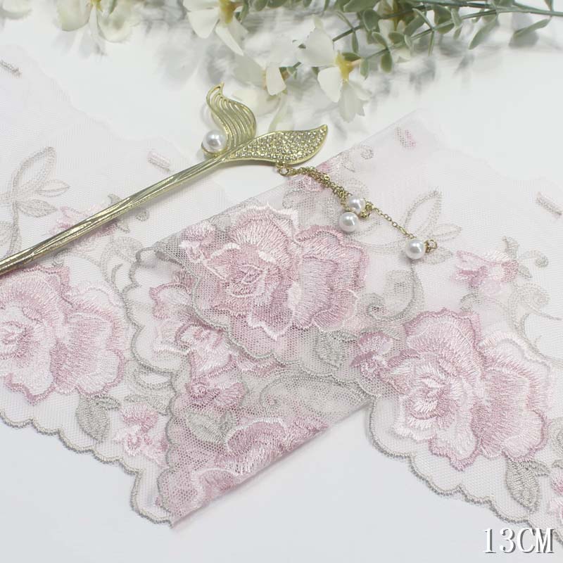 2Yards Purple Pink Blue Floral - Embroidery Yellow Dress recension och pris