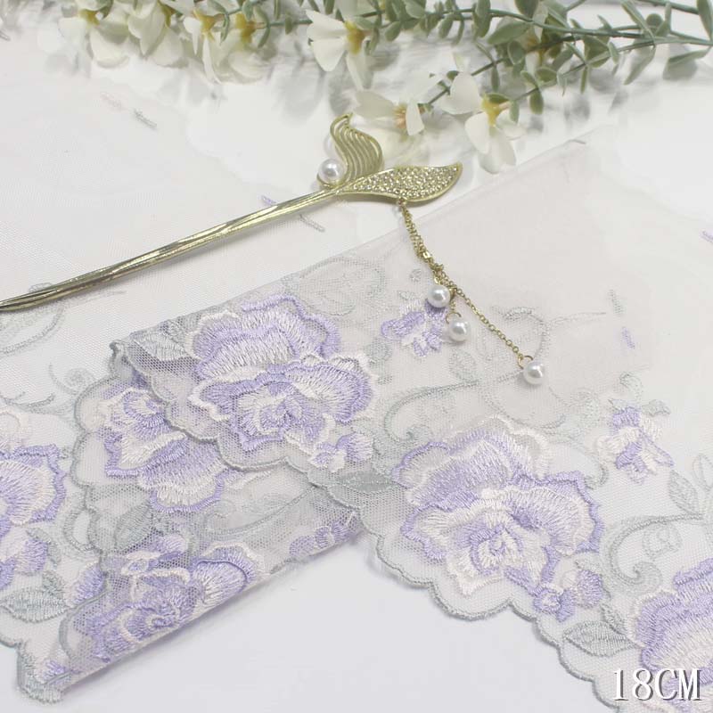 2Yards Purple Pink Blue Floral - Embroidery Yellow Dress recension och pris