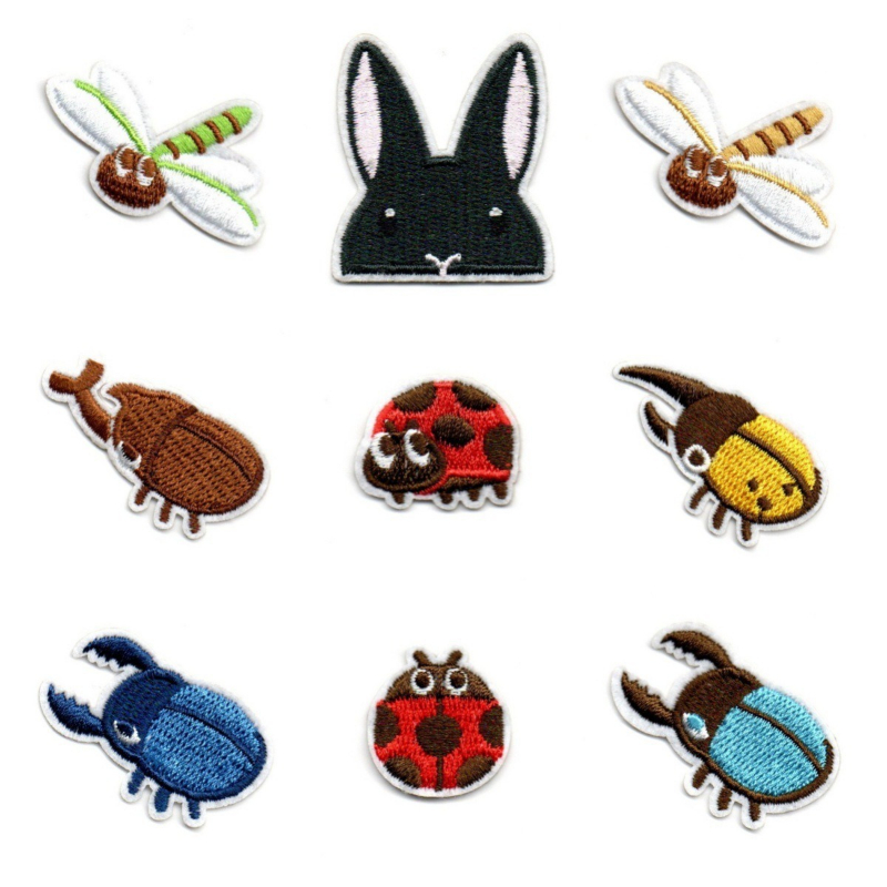 50pcs/Lot Anime Embroidery Pat - Embroidery Lady Bug recension och pris