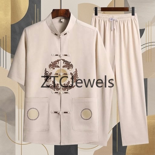Traditional Chinese Kung Fu Su - Embroidery Cotton Shirt recension och pris