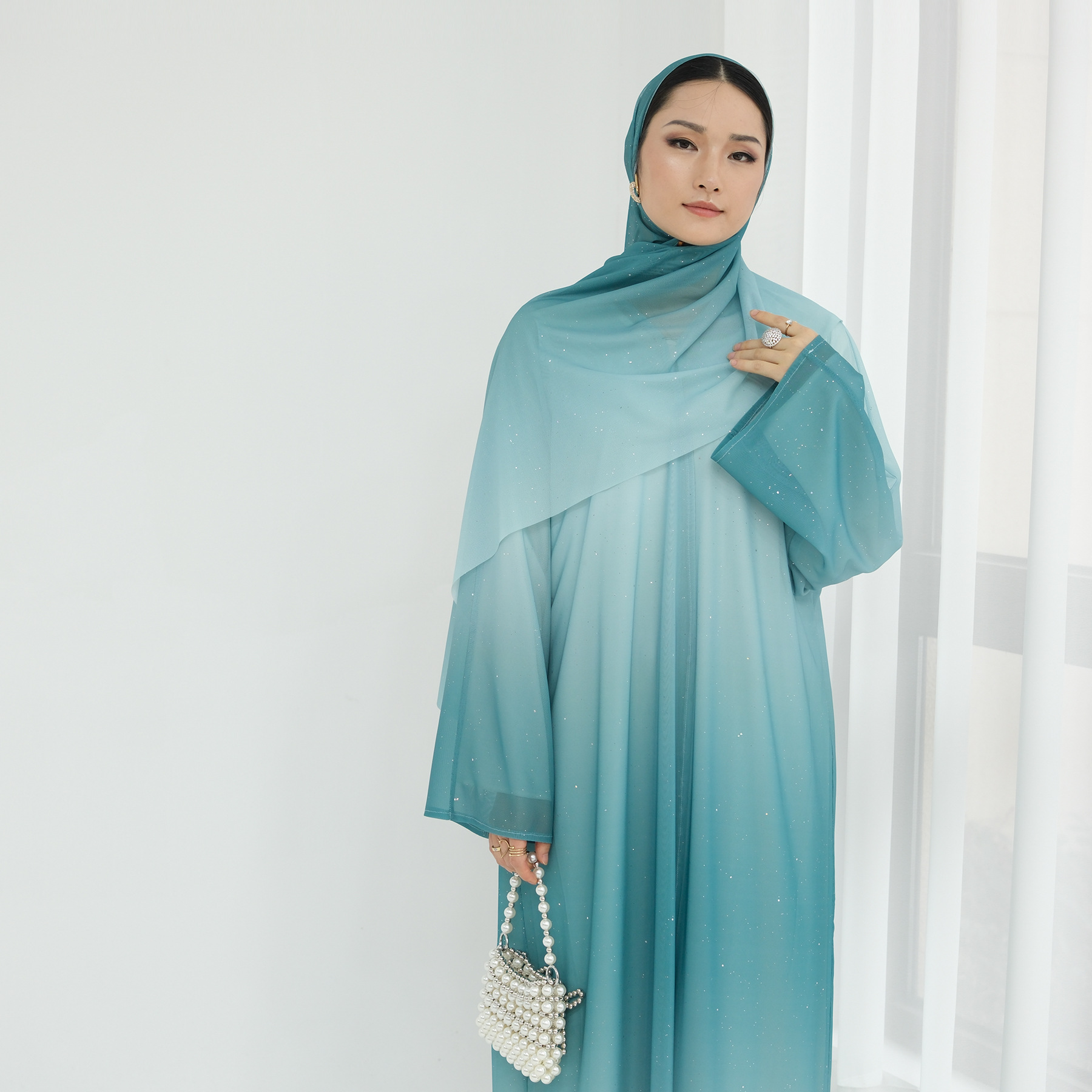 Eid Ramadan Gradient Kimono Ca - Embroidery Kebaya recension och pris